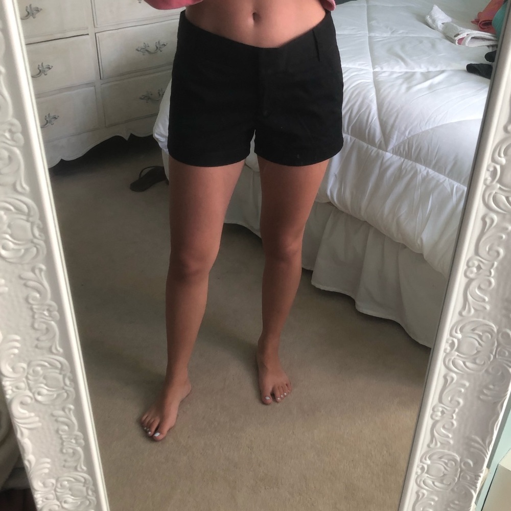 J. Crew Black Chino Shorts Size 0
